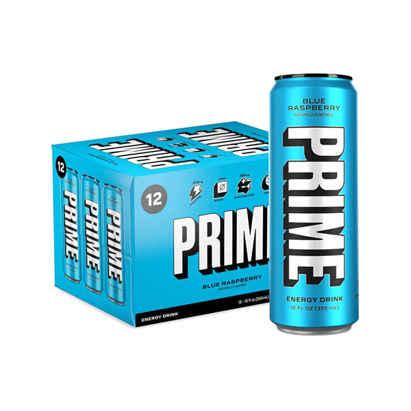 PRIME Energy USA Blue Raspberry Drink Can 355ml