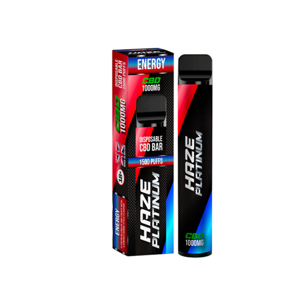 Haze Platinum 1000mg CBD Disposable Vape Device 1500 Puffs