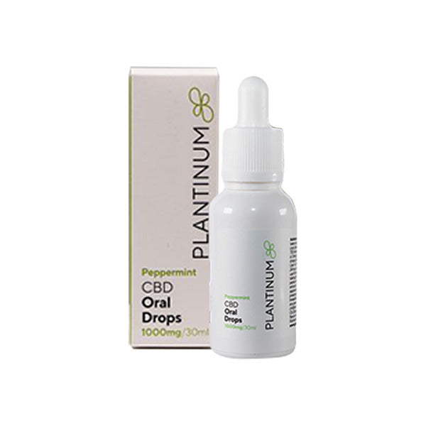 Plantinum CBD 1000mg CBD Peppermint Oral Drops - 30ml