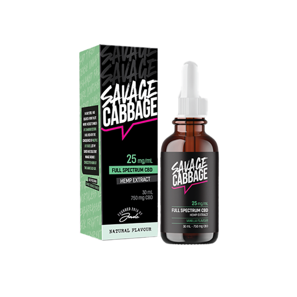 Savage Cabbage 750mg CBD Oil Natural 30ml  The CBD Shop