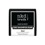 NKD 50mg CBD Speciality Body & Hair Shampoo Bar 100g - Oud (BUY 1 GET 1 FREE)
