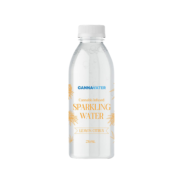 Cannawater Cannabis Infused Lemon Citrus Sparkling Water 250ml